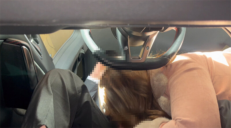 個人撮影車内@フェラチオ口内射精