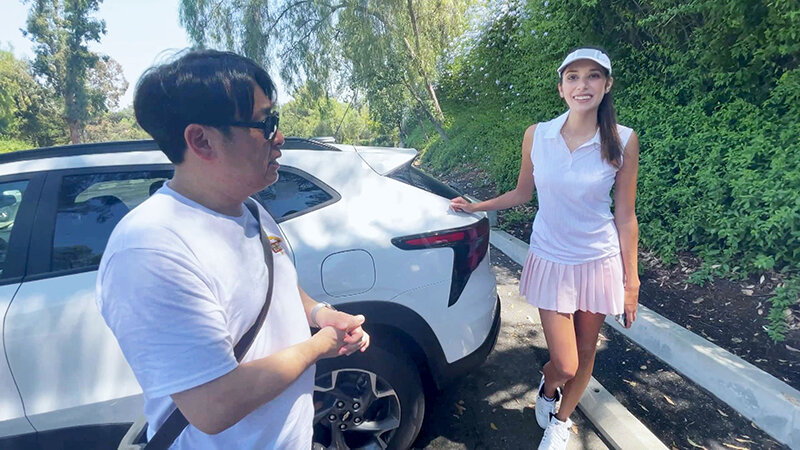 ロスのゴルフ場でナンパした10頭身モデル美女と5頭身おじさんがまさかの中出しセックス！？アリア（25）